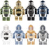 Toy Soldiers Figures Dark Blue Bomb Disposal Suit Armor E.O.D Suit Toys Military Equipment Custom Minifigure Compatible with Mini figure of Major ...