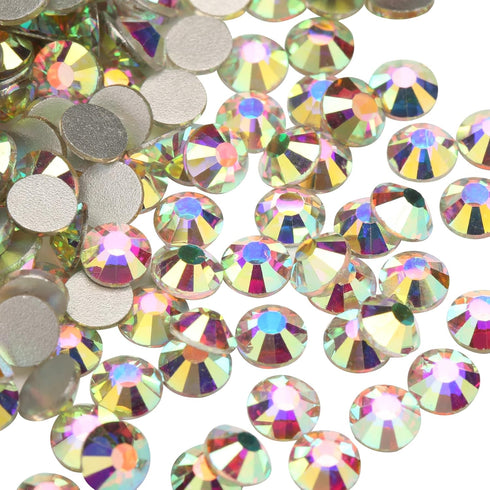 1440pcs Glue Fix Crystal Flatback Rhinestones Glass Diamantes Gems for Crafting Nail Art Crafts Decorations Clothes Shoes 4.8mm (ss20, Crystal AB)...