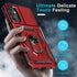 Janmitta for Samsung Galaxy A15 5G Case Built in Slide Camera Lens Cover+Screen Protector+Finger Ring Holder Kickstand,Heavy Duty Shockproof Full ...