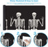 Britimes Black Skull Large Mouse Pad Non-Slip Desk Pad Keyboard and Mouse Desk Mat Gaming Mousepad for Game, Office & Home, 31.5 x 11.8 in...