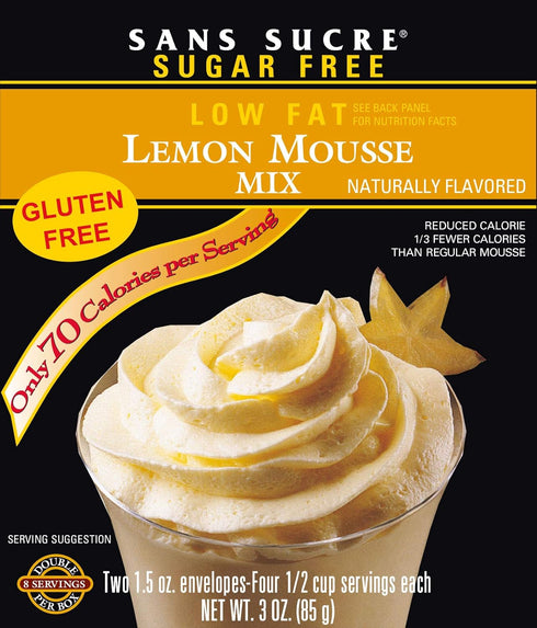 SANS SUCRE Lemon Mousse Mix - Sugar Free and Gluten Free...