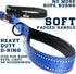 Nylon Dog Leash with Locking Carabiner for Large Medium Small Breeds – Heavy Duty Reflective Nylon Lead with Padded Handle for Everyday Walking, R...