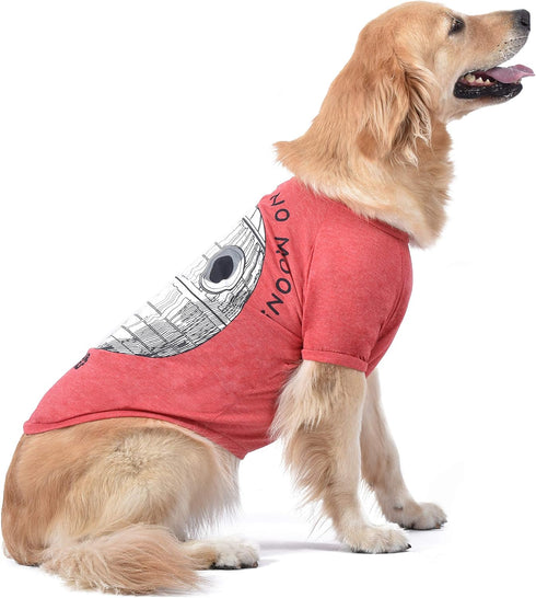 Star Wars for Pets "That's No Moon" Dog Tee | Star Wars Dog Shirt for Large Dogs | Size X-Large | Soft, Cute, and Comfortable Dog Clothing and App...
