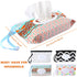 FEBSNOW 4 Pack Baby Refillable Baby Wet Wipe Dispenser, Reusable Wipes Pouch Container, Lightweight Portable Travel Wipes Holders...