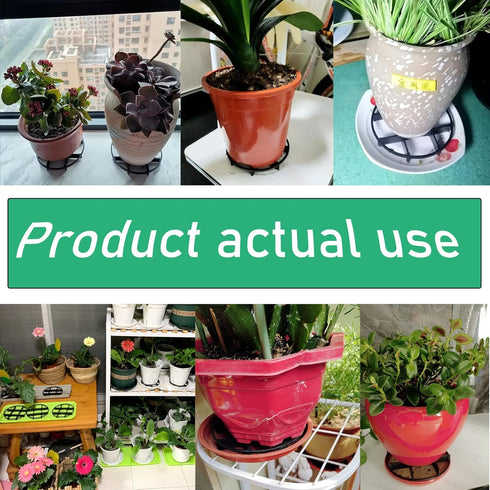 6 Pack Plant Saucer Drainage Rack Stand Flower Pot Level Feet Elevator Support Holder Vase Lifter Bottom Drainer Flowerpot Risers Plants Root Rot ...