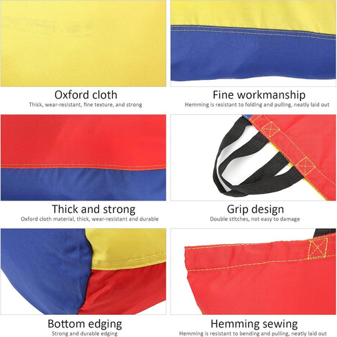 Sack Race Bag, Foldable Kids Portable Outdoor Jumping Sacks, Thickened Oxford Cloth for Children Game Balance Training...