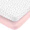 Disney Minnie Mouse Hearts Girl Standard 2-Pack Fitted Crib Mattress Sheets...