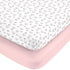 Disney Minnie Mouse Hearts Girl Standard 2-Pack Fitted Crib Mattress Sheets...