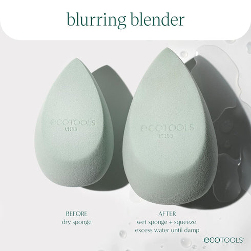 EcoTools Blurring Blender Makeup Sponge, Makeup Blending Sponge For Blurred Skin, For Liquid & Cream Foundation, Eco Friendly & Latex Free, Cruelt...
