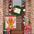 Christmas Gingerbread Wishes and Candy Cane Kisses Decorative Burlap Garden Flag, Xmas Home Yard Small Outdoor Decor, Winter Outside Decoration Do...