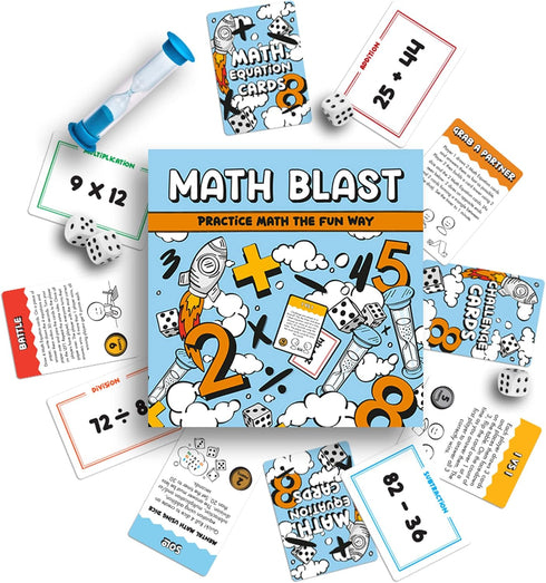 Math Blast! Math Game for Kids 8-12 & Over | Fun Educational Game for Home or Classroom - Practice Math The Fun Way...