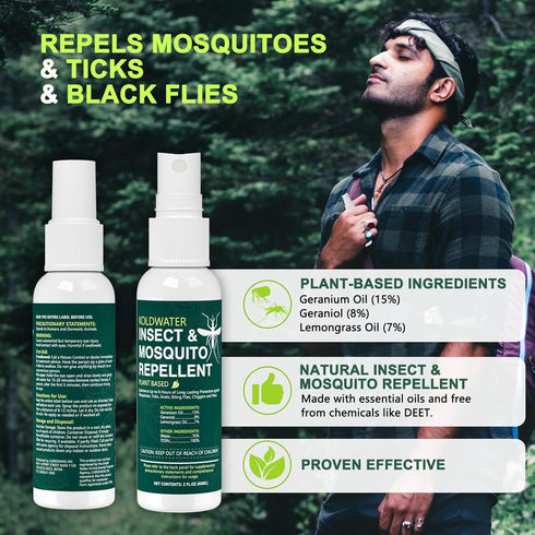 Mosquito Repellent Spray, Natural Mosquito Repellent, Bug Repellent Insect Repellent, Mosquito Spray for Body, Deet Free Mosquito Repellent for Ou...