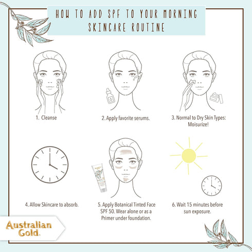 Australian Gold Botanical SPF 50 Tinted Mineral Sunscreen for Face, Non-Chemical BB Cream, Water-Resistant, Matte Finish, For Sensitive Facial Ski...