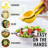 Zulay Kitchen Metal Lemon Squeezer - Handheld Lemon Juicer Squeezer - Easy to Use Citrus Juicer - Manual Press for Extracting the Most Juice Possi...