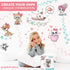 Glow in The Dark Cat Stickers with Dog and Fish, Wall Decals Sticker for Kids Bedding Room, Great for Birthday Gift Glowing Cat for Girls and Boys...
