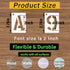 2 Inch Letter and Number Stencils, 68 Pcs Reusable Plastic Alphabet Spray Paint Stencils for Painting on Wood, Wall, Fabric, Rock, Signage, Door P...
