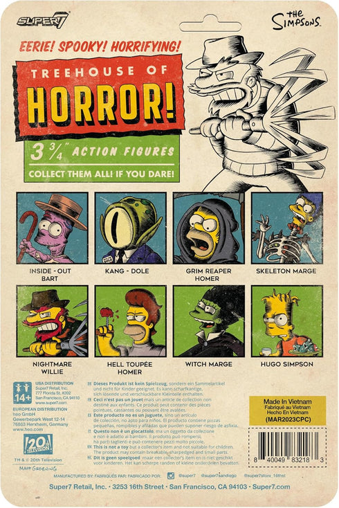 Super7 The Simpsons Treehouse of Horror Nightmare Willie - 3.75" The Simpsons Action Figure with Accessory Classic TV Show Collectibles and Retro ...