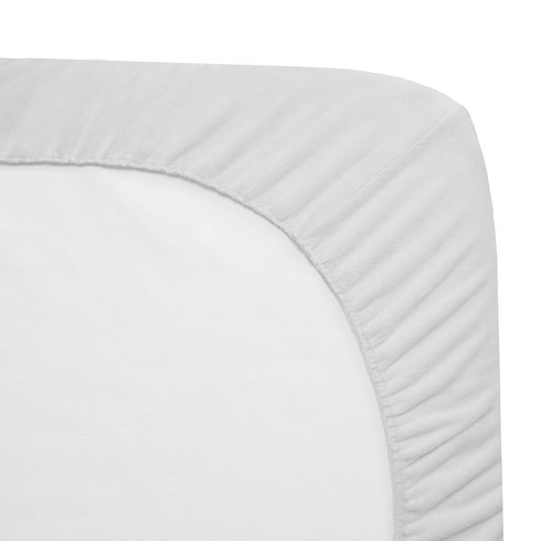 American Baby Company Heavenly Soft Chenille Fitted Crib Sheet 28" x 52", Warm and Cozy Neutral Chenille Sheet, White, for Boys and Girls, Fits Cr...