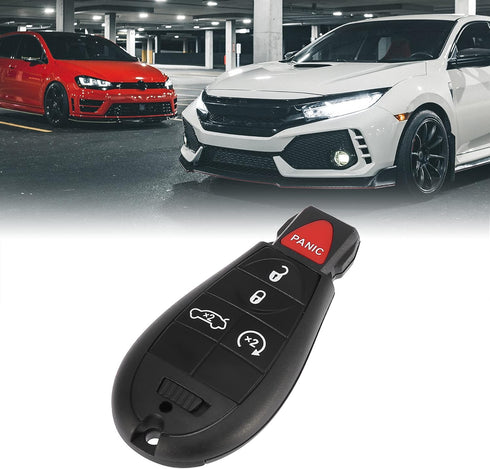 X AUTOHAUX Replacement Keyless Entry Remote Car Key Fob 433Mhz 5 Buttons OE# 56046773AA for Dodge Dart 2013-2016...