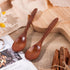 Wooden Spoons 6 Pcs Set Beechwood Honey Spoons for Tea Non Stick Kitchen Cookware Wooden Utensils Natural Wood Spoons for Honey, Coffee, Salad Ser...