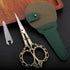 Knitting Scissors with Case, Crochet Scissors Threading Sewing Shears for Embroidery Craft Artwork Needlepoint, Bronze Little Snips...