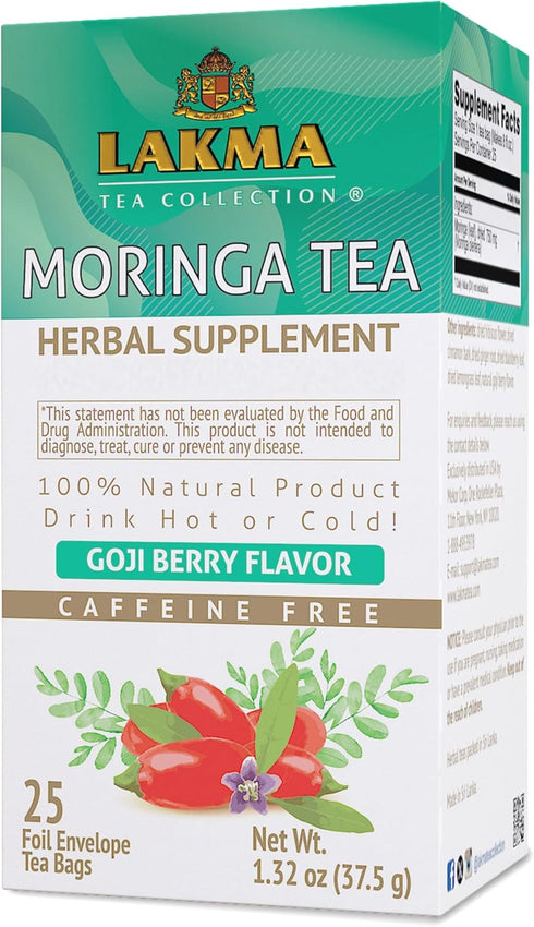Lakma Moringa Oleifera Tea with Goji Berry - 25 Tea Bags...