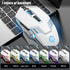 White Bluetooth Mouse, Rechargeable USB Wireless and BT5.0/3.0 Dual Mode Mouse with RGB Light, Side Buttons, 2400 DPI, Ergonomic Cordless Computer...
