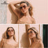Oversized Rimless Sunglasses for Women Men Square Butterfly Y2k Sun Glasses AP3678...