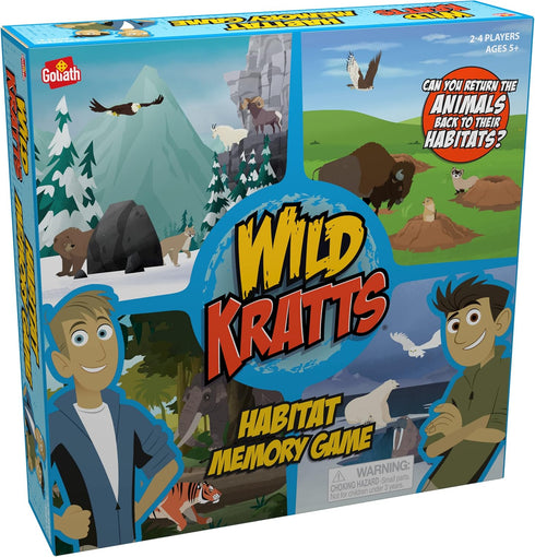 Goliath Wild Kratts Habitat Memory Game - Classic Memory Gameplay with Creative Storytelling - Learn Animal Facts While You Play, Ages 5 and Up, 2...