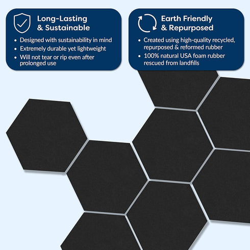 Hexagon Pin Board – (15 Pcs) Improved Version of Self-Adhesive Bulletin Boards for home and office Wall Decor, Photo board, Memos (7" x 8" x 3/8")...