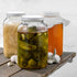 1 Gallon Glass Jar With Lid – 2 Pack Large Glass Jar With Airtight Metal Lids - USDA Approved BPA-Free Dishwasher Safe, Wide Mouth Sun Tea Jar, Ga...