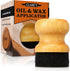 CLARK'S Food Grade Mineral Oil & Wax Applicator for Round Wood Cutting Board, Butcher Blocks, Bamboo, and Utensils – USA Maple Construction...