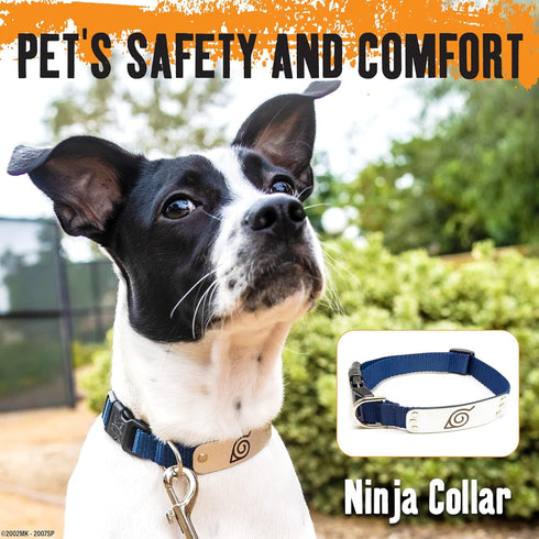 Naruto Dog Collar for Large Dogs, Medium, XS/Small Puppy Collars – Officially Licensed Naruto Shippuden Hidden Leaf Village Anime Dog Collar, Naru...