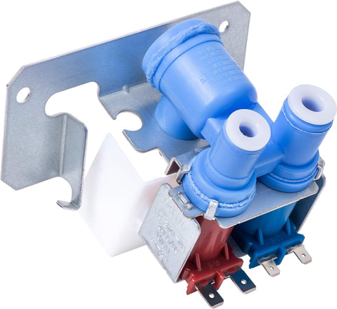 LIFETIME WARRANTY WR57X10051 Refrigerator Dual Inlet Water Valve Replacement Part by BlueStars - Exact Fit for GE Kenmore Hotpoint Refrigerators - Replaces riv-12ae21 AP3672839 WR2X10105 WR57X98