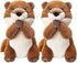 2 Pcs Otter Plush 9.1 x 6.2 x 5.5 Inches Otter Stuffed Animal with Handing Magnetic Suction Stuffed Otter Plush Toy Valentine's Day for Children G...