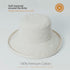 100% Cotton Women Sun Hats Wide Brim Gardening Bucket Hat Travel Sun Protection Packable Womens Beach Cap -Fold-UP Brim...