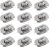 AUEAR, 12 Pack Silver Turn Lock Clasp Hardware Purse Closure latches Handbag Twist Fasteners for DIY Bag Craft Project...