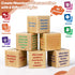 Conversation Cubes W/Tic Tac Toe Game,Great Conversation Starter-Building Relationship,Wooden Block for Family Game Night,School Counselor Supplie...
