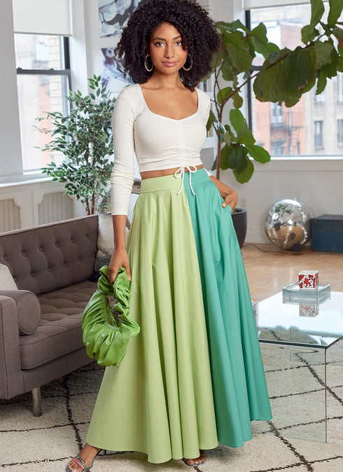 McCall's Misses' Circle Skirt Sewing Pattern Kit, Code M8205, Sizes XS-S-M, Multicolor...