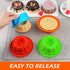 Webake Silicone Mini Bunt Cake Molds 4 Inch Fluted Tube Cake Pan, 8 Pack Non-stick Baking Cups Reusable Muffin Donut Pan...