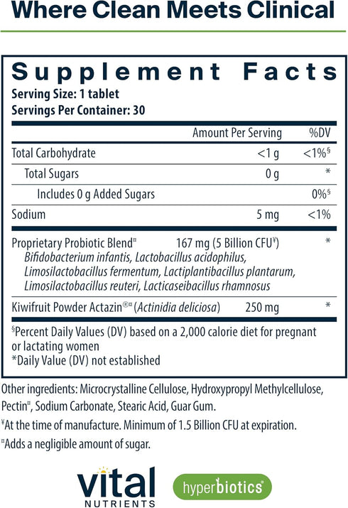 Hyperbiotics Vital Nutrients Pro-Natal Prenatal Probiotics for Women | Support for Occasional Nausea, Bloating, and Gas | Vegan Pregnancy Probioti...