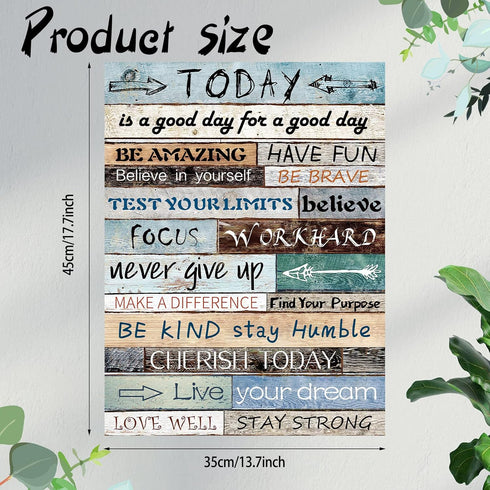 XunYee Excitation Language Inspirational Cross Stitch Stamped Cross Stitching Art Cross Stitch for Adults Beginners Home Wall Decor, 17.7 x 13.8 i...