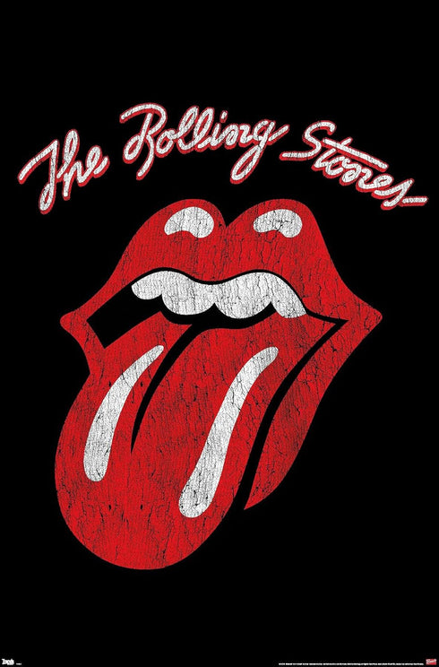 Trends International Rolling Stones-Classic Logo Premium Wall Poster, 22.375" x 34"...