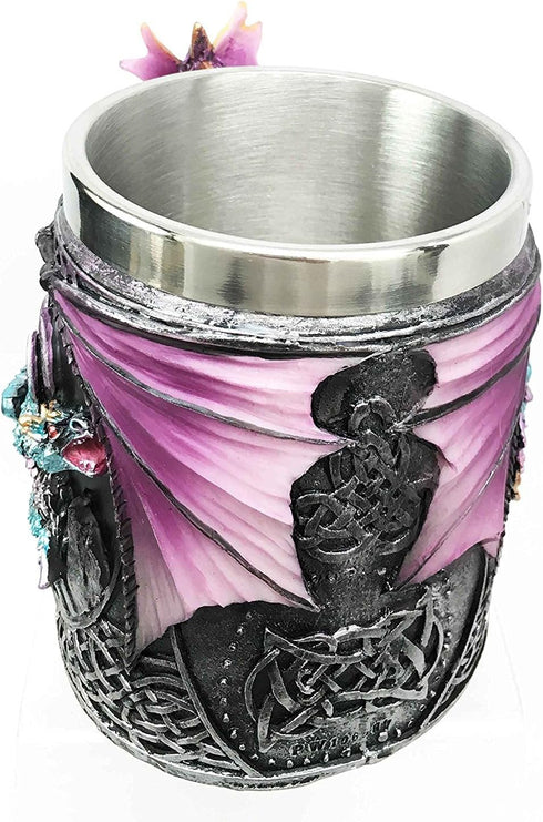 Ebros Myths And Legends The Conception Of Blue Fire Beowulf Purple Dragon Beer Stein Tankard Coffee Cup Mug Great Gift For Dragon Lovers Party Hos...