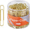 Gold Paper Clips, 200 Count Large Size, 2 Inch Jumbo Paperclips, Stylish Gold-Plated Paper Clip...