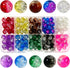 TOAOB 200pcs 8mm Glass Beads for Jewelry Making Crackle Glass Lampwork Beads Round Loose Spacer Beads Craft Supplies for Bracelets Jewelry Making ...