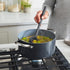 GreenPan Silicone Ladle, Soup Mixing Stirring Serving, Cooking Kitchen Utensil, Flexible Rubber Nonstick Cookware, Rigid Steel Core, Heat-Resistan...
