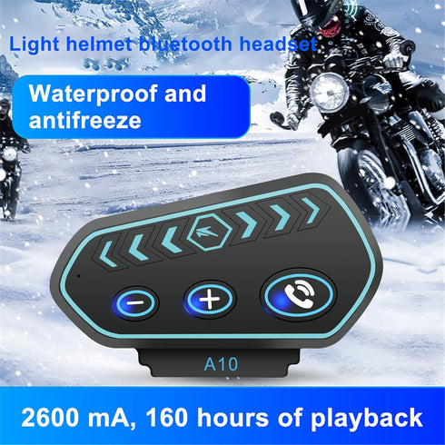 Motorcycle Bluetooth 5.0 Helmet Headset Wireless Headphones for Universal Audio System Thinnest Speakers with IPX7 Waterproof/Hand Free/FM/Easy Se...