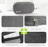 AUVON Canvas Bag Travel Pill Organizer 2 Times a Day, Large AM/PM Weekly Pill Box 7 Day Pill Case with Portable Gray Zipper Cloth Bag for Holding ...