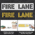 2pcs Fire Lane Stencils, 4 Inch Letter Stencils Flexible Plastic Parking Lot Paint Templates Parking Lot Stencils Fire Lane Template Traffic Curb ...